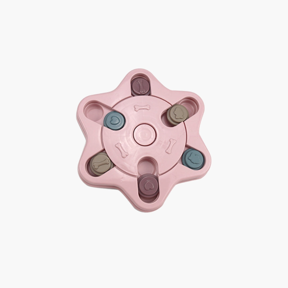 Dog toys interactive treat dispensing board