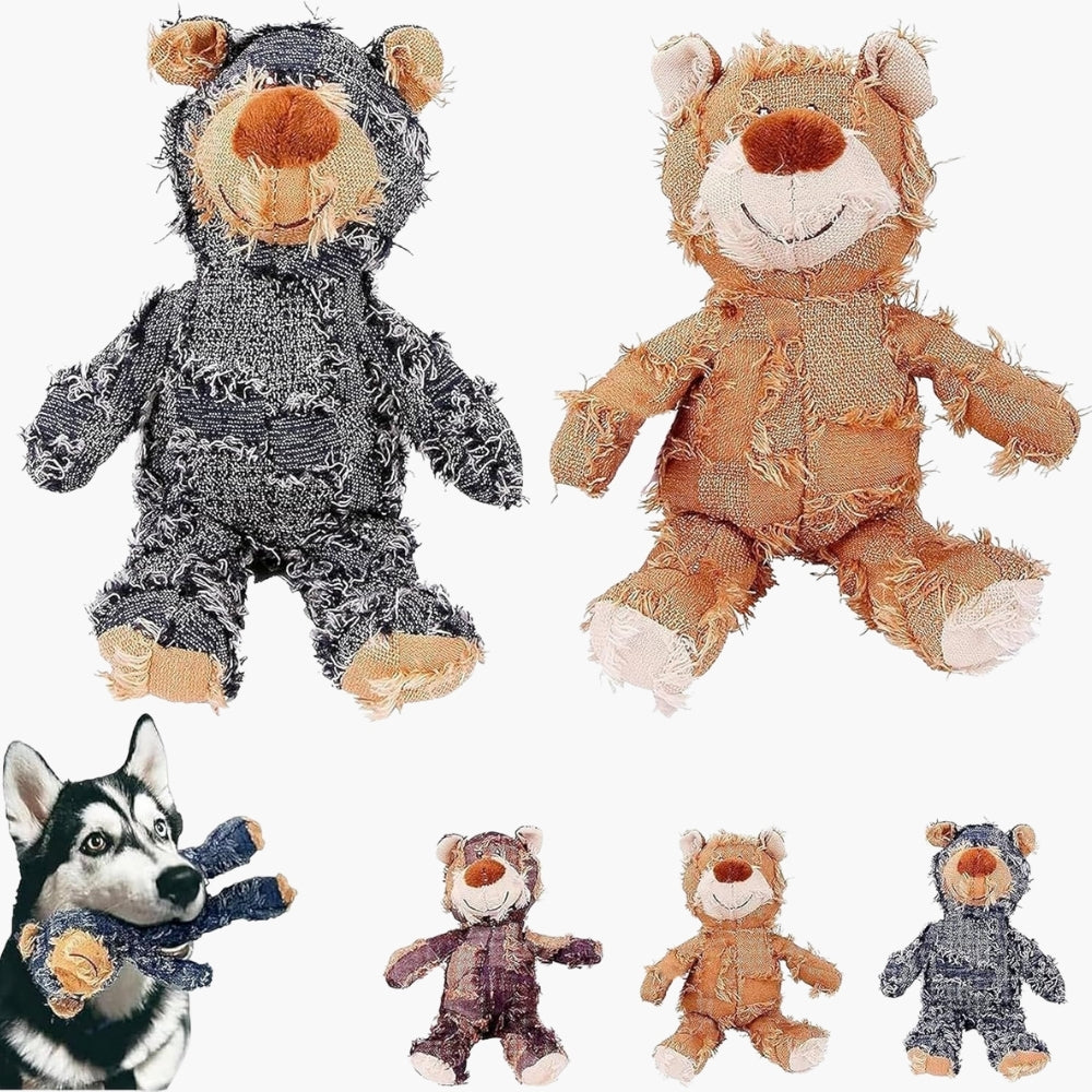 Dog toys interactive plush teddy bear squeaker