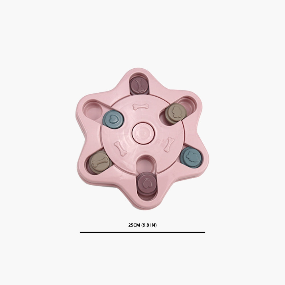 Dog toys interactive treat dispensing board