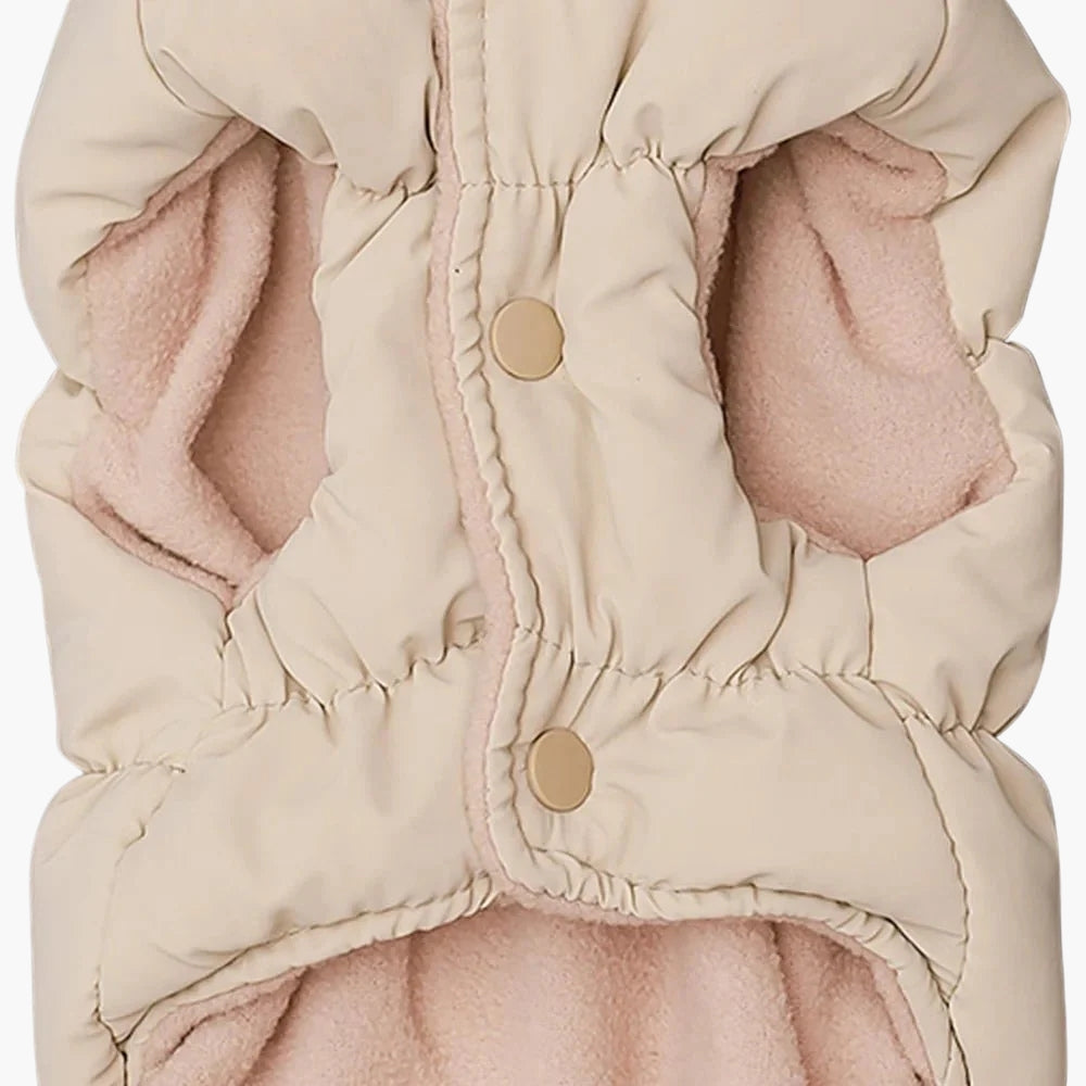 Dog winter coat padded vest for small dogs