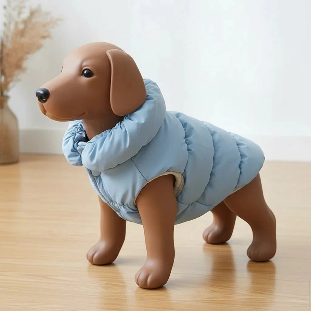 Dog winter coat padded vest for small dogs