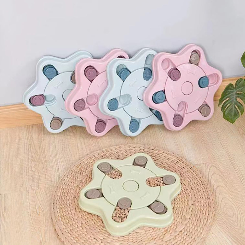 Dog toys interactive treat dispensing board