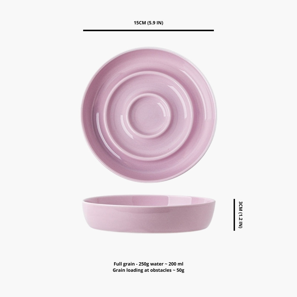 Slow feeder bowl for dogs and cats